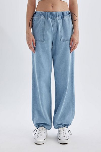 DeFacto Lange, weiche Jeans mit hoher Taille - Parachute Cargo C1417ax24sm