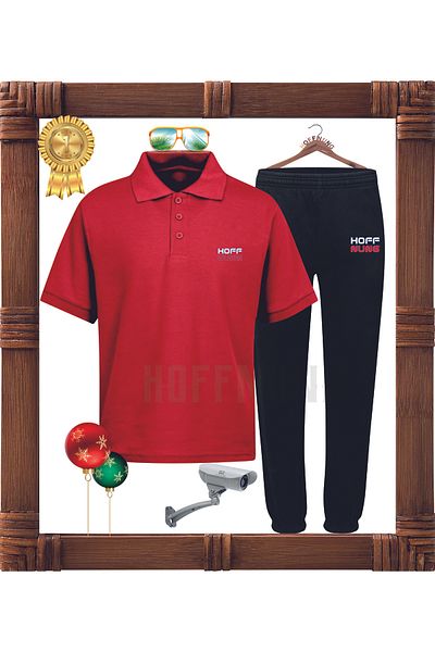 HOFFNUNG Full Pants Polo Design Hoffnung Bottom - Top Set