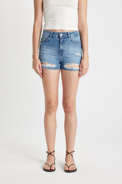 DeFacto High Waist Cut-Cut Jeans - C0644AX24HS