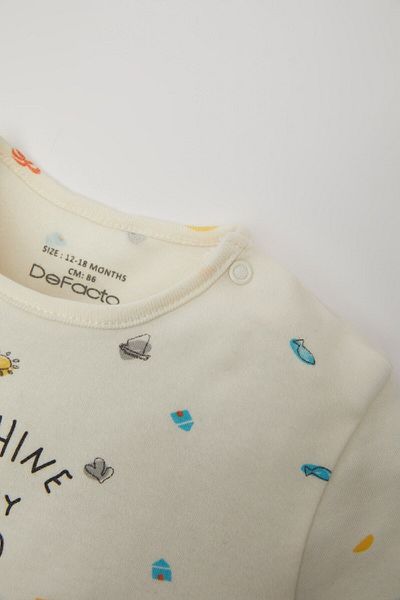 DeFacto Chlapeček - novorozenec Crew Neck Patterned Body C1541A524Sm