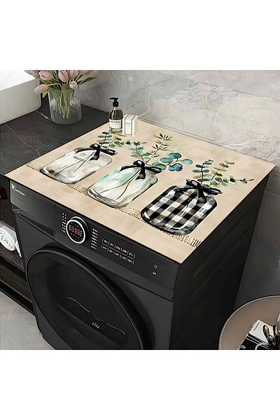 Else Dekor Dryer Washing Machine Cover - Liquid Proof, Non-Slip and Washable