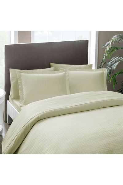 Taç Lenjerie pat jacquard satin 6 piese, TaçElegance, Harvey Stone(bej)