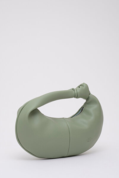 SHAKA Mint Green Shk98 Knot Detailed Single Compartment Faux Leather Handbag