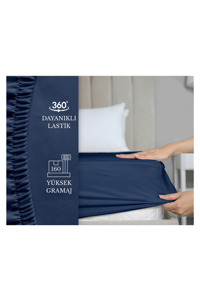 cottonkoza tekstil örme san. ve tic. ltd. şti. 100% Cotton Combed Elastic Fitted Sheet with 4 Different Size Options