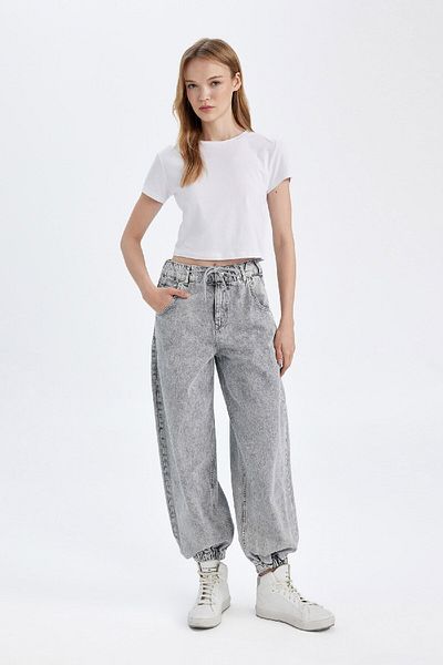 DeFacto Jogger High Waist Džíny ke kotníkům omyvatelné kalhoty C1319ax24sp