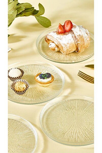 es home collection Es Home Şeffaf Nuuk 6 Parça Pasta/tatlı Seti