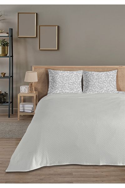 Evim 100% Cotton Doria Gray Single Pique Set 160 X 230cm