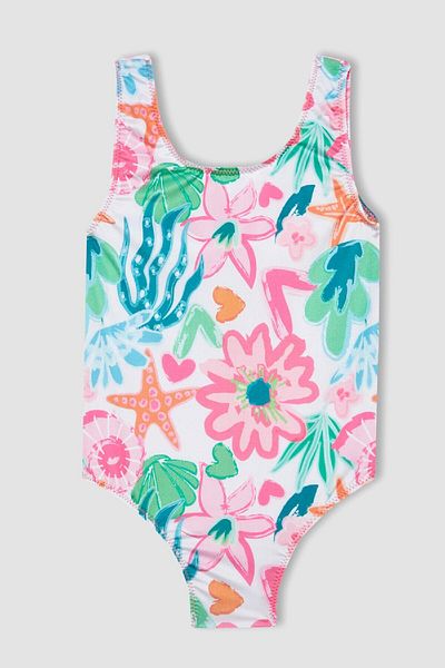 DeFacto Baby Girl Patterned Swimsuit C0788A524SM