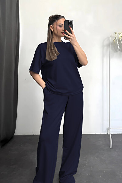 BayBayan Kadın Rahat Esnek Günlük Penye Pijama Takımı