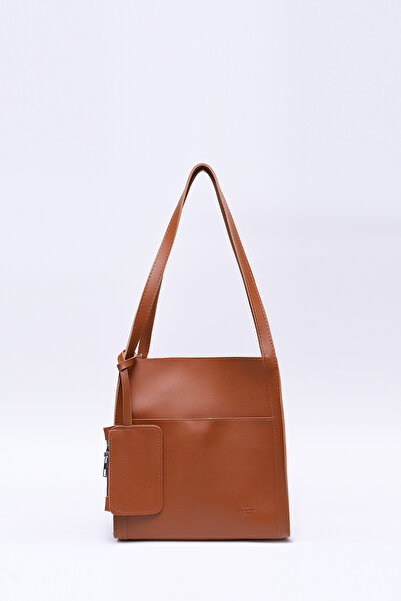 SHAKA Taba Shk123 Suni Deri, Çıtçıtlı, İki Bölmeli, Cüzdanlı, Makyaj Çantalı,...