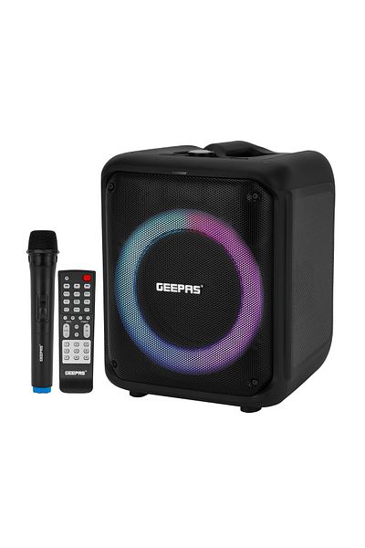Geepas Portable And Rechargeable Party Speaker| Bluetooth, TWS Function and FM Radio|GMS11161|