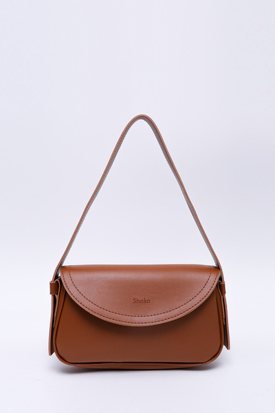 SHAKA Taba Shk150 Faux Leather Lined Snap Fastener Adjustable Strap Hand, Arm and Shoulder Bag