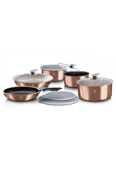 Berlinger Cutlery set with removable handle 12 pcs Rosegold Metallic Line