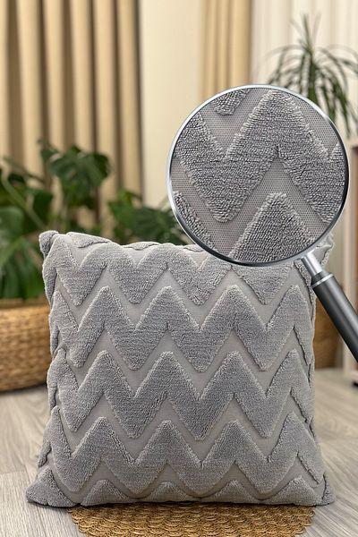 Filamente Husă în stil boem gri murdar cu țesătură cu design special (43X43CM) moale