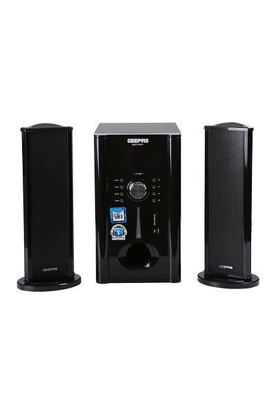 Geepas 2-in-1 CH Multimedia Speaker Remote Control | Powerful 5.25" Sub-Woofer| USB, Bluetooth| GMS7493N