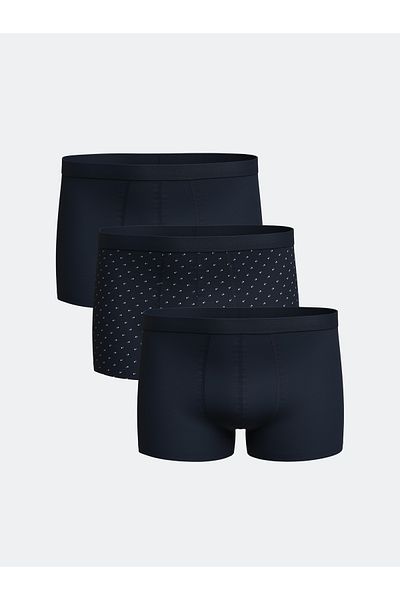 LC Waikiki Standard Fit Cotton Flexible Ανδρικό Boxer 3 τεμαχίων