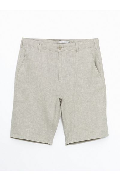 LC Waikiki Ανδρικό σορτς Standard Mold Linen Blend