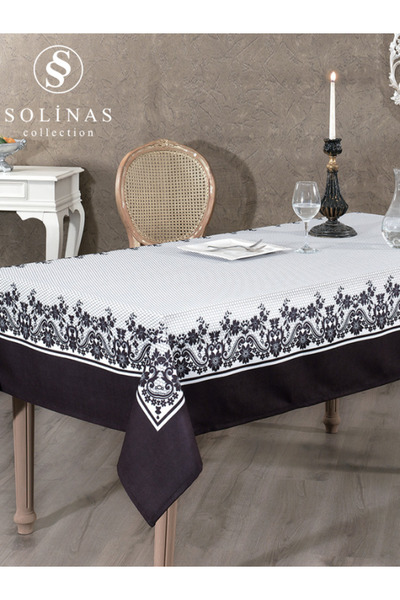 Solinas Collection Digitalna štampa Panel belo-crni Stolnjak