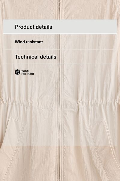 Oysho Lightweight wind-resistant jacket