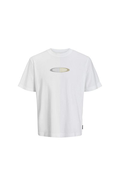 Jack & Jones 12273880   Jcopacer Branding Print Tee Ss Crew λαιμόκοψη Λευκό