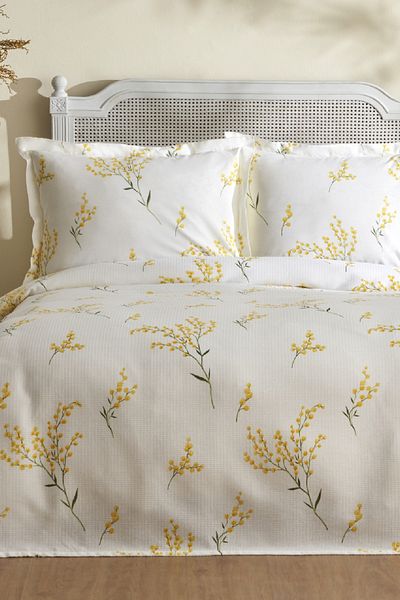 Karaca Home Loretta 100% Perum Single Dwarf Suit Yellow