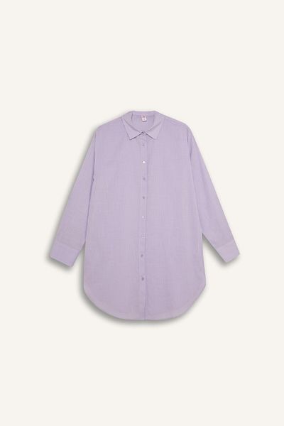 DeFacto Regular Fit Cotton Beach Shirt-Fall in Love W8241Az24Sm