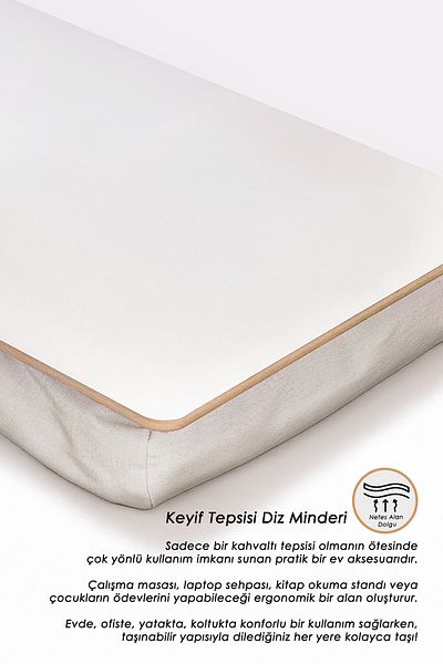 HAMUR Keyif Work Tray Padded Laptop Laptop Lap Bed Seat Breakfast Knee Cushioned