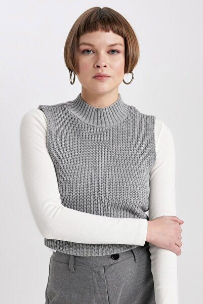 DeFacto Thessaloniki Fabric Turtleneck Sweater - C2018ax23cw