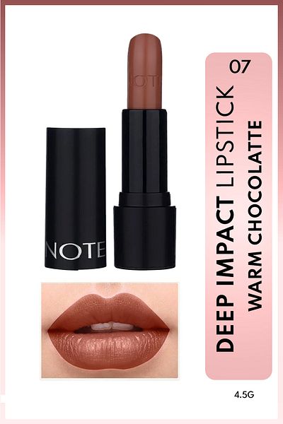 NOTE Deep Impact Ruj Cremă Semi-Strălucitor 07 Warm Chocolate - Maro