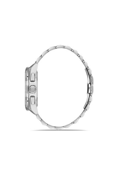 Momentus Sm340S-04Ss Metallic 5 Atm Water Resist Sapphire Glass Steel Watchband
