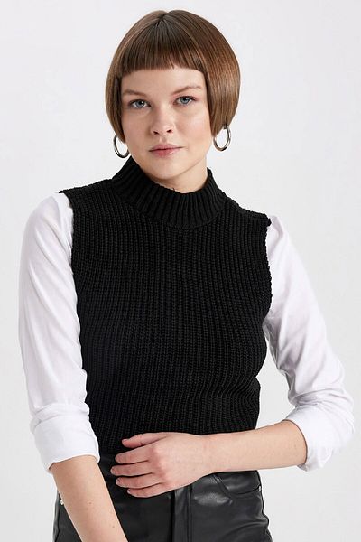 DeFacto Turtleneck Thessaloniki Fabric Sweater C2018ax23cw