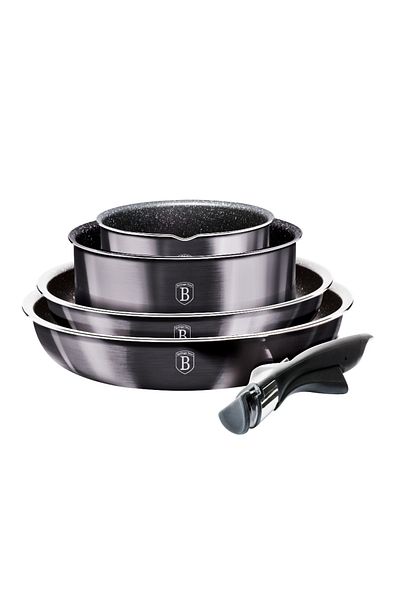 Berlinger Cookware set with removable handle 9 pieces Carbon PRO Line