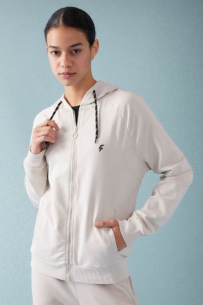 DeFacto Regular Fit Hooded Zippered Sweatshirt - B4660ax24sp