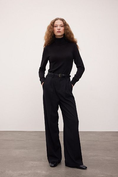 DeFacto Large Throat Winter Para - Black Basic Long Waist Pocket C202