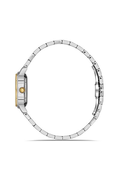 FERRO Yellow and Silver Steel Band Women's Wristwatch Fl43009A-D6 3Atm Water Resistant 2 Year Warranty