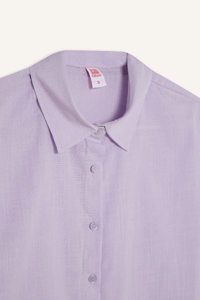 DeFacto Regular Fit Cotton Beach Shirt-Fall in Love W8241Az24Sm