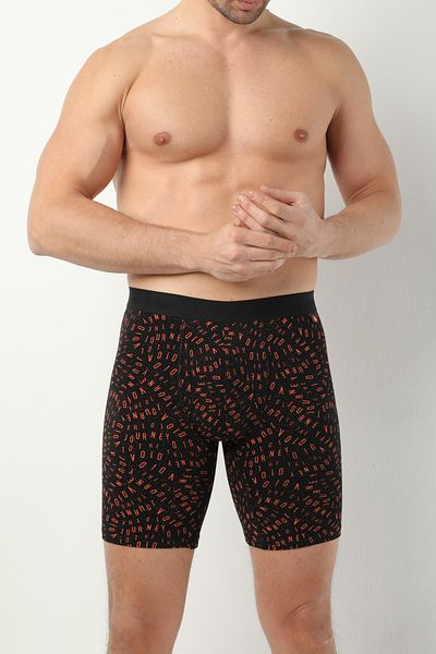 Donkshot Patterned Long Lycra Men's Boxers 1014
