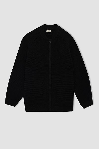 DeFacto Boy's Knitwear Cardigan - Half Turtleneck, Zip C2228A824Au