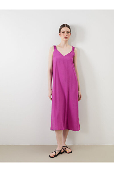 LC Waikiki V-Neck Straps A-Line Dress