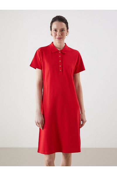 LC Waikiki Polo Neck Pique Women's Dress