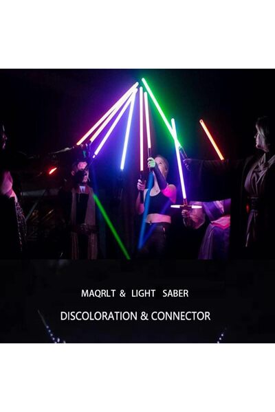 COOYA 2 Pack Rechargeable Cosplay RGB Lightsaber,Type-C Rechargeable,7 RGB Colors with 3 Sound Modes