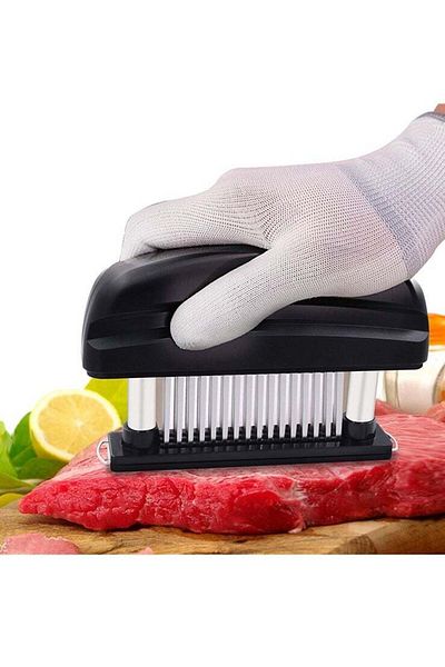 COOYA Meat Tenderizer,with 48 Stainless Steel Ultra Sharp Needle Blades,for Tenderizing BBQ Marinade