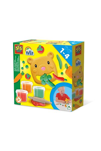 SES Creative My first - Creative set with plasticine Feed the Bear