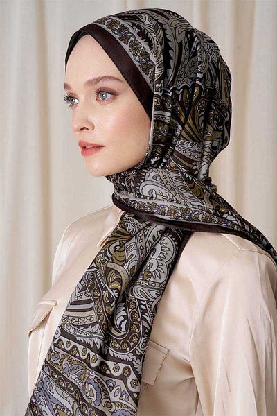 Madame Polo شال بنمط فلورنتيس التاريخي - الخردل
