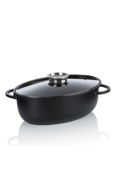 KELA Keck Lang Baking tray with aromatic lid and ceramic surface ATURA 45x28x13cm