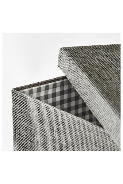 IKEA KVARNVIK Storage box with lid, grey, 32 x 35 x 32 cm