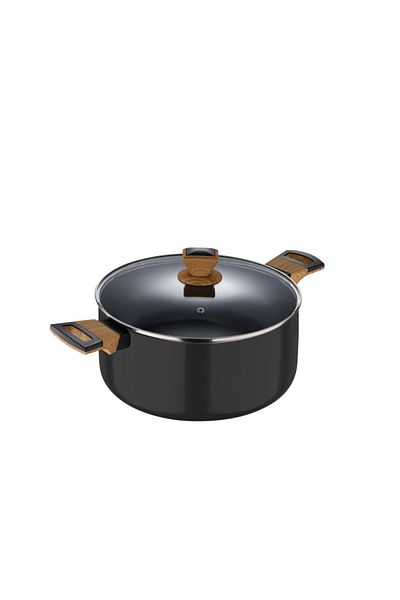 Carl Schmidt Sohn Caserola cu suprafata antiaderenta si capac 28 cm Earth Black