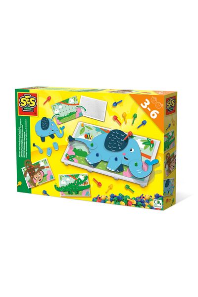 SES Creative Creative mosaic set - Animal puzzles