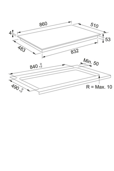 Franke FMY 906 I FP BK Black Glass İND. OCAK