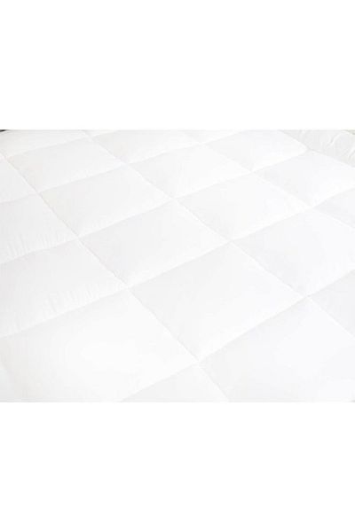 smart home Mattress Topper King Size With Microfiber Outer Face Fabric White 180 x 200cm